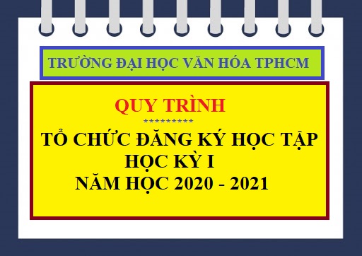 Quy trình tổ chức đăng ký học tập học kỳ I, năm học 2020 - 2021