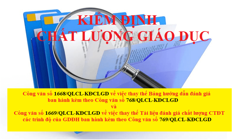 Công văn thay thế CV768 và CV769 hướng dẫn đánh giá KĐCL cấp CSGD và CTĐT do Bộ GD&ĐT ban hành 